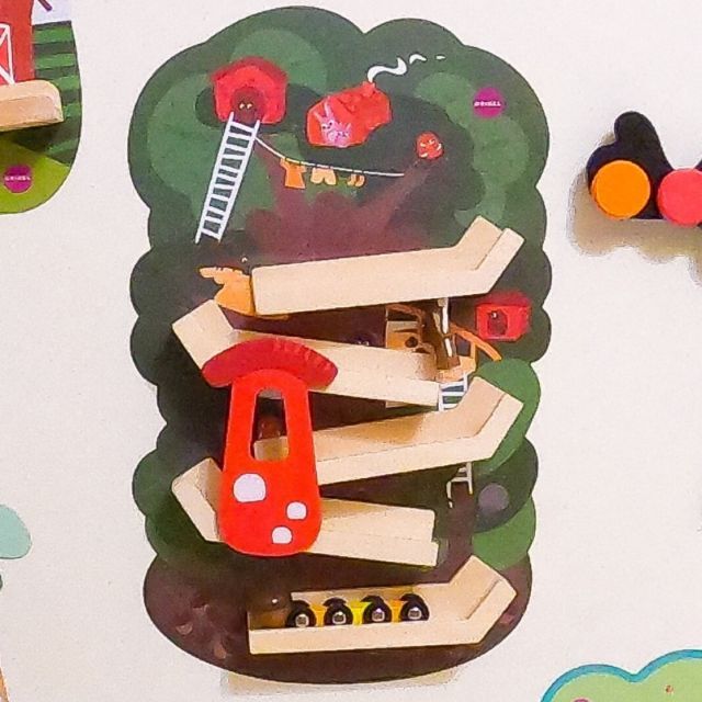 新加坡ORIBEL創意玩具壁貼 森林溜滑梯