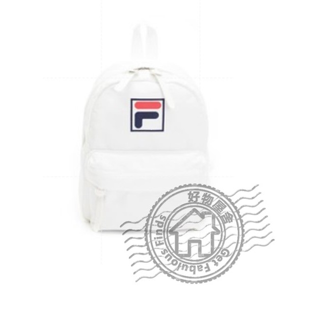 Fila 後背包 Mini Backpack 女款 童款 白 藍 紅 LOGO 復古 帆布 BPT9016WT