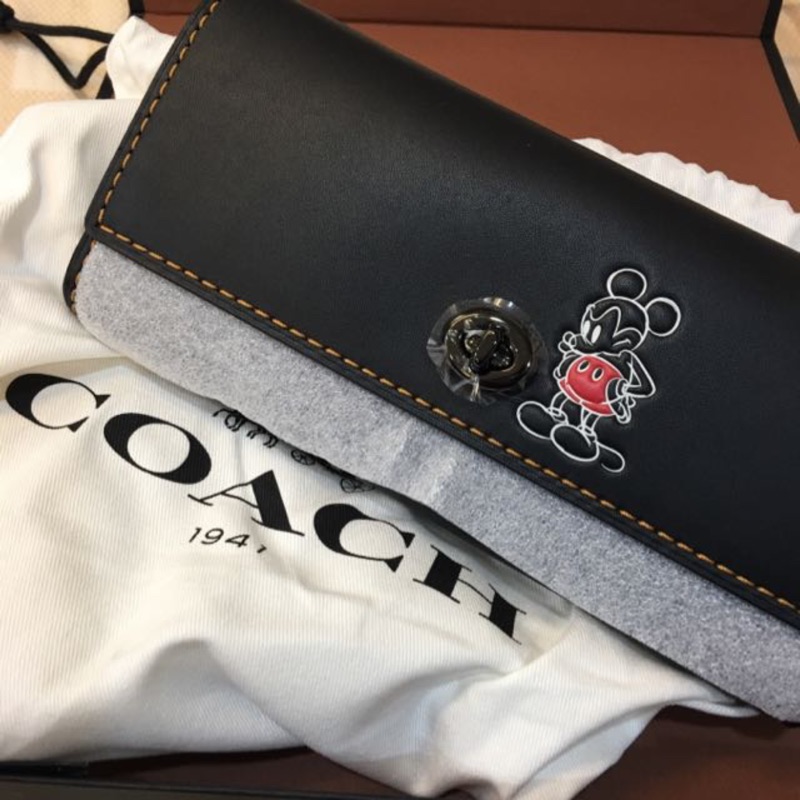 Coach Disney聯名 限量款翻蓋米奇長夾