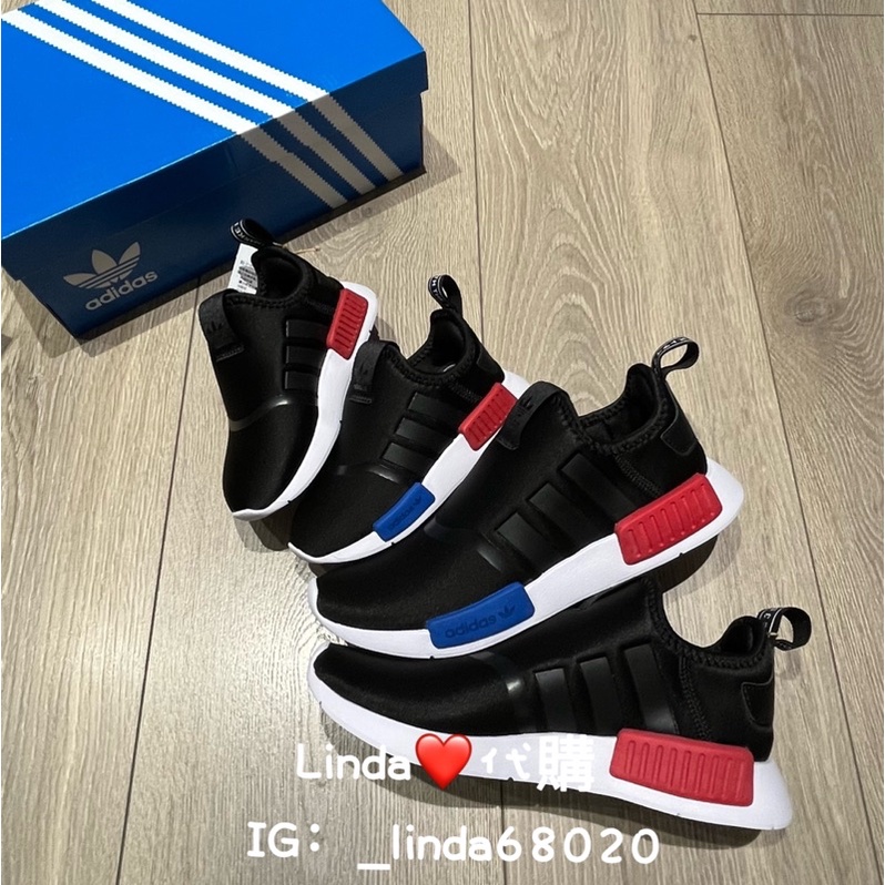 Linda❤️代購 adidas NMD 360 童鞋 黑紅藍 EE6355 Gy9148 Gy9147