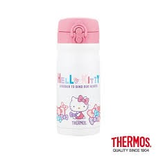 膳魔師THERMOS Hello Kitty(蝴蝶結篇) 不銹鋼真空保溫瓶 JMY-351KT-RB