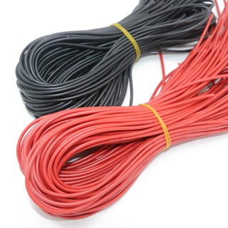 10米/批特殊軟高溫矽膠線12 14 16 18 20 22 24 26 AWG（5m紅色和5m黑色）顏色