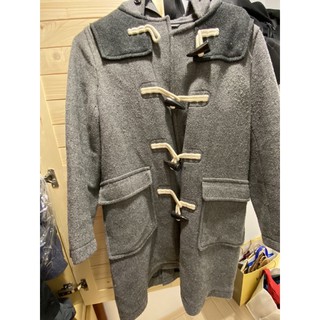 UNIQLO女裝牛角扣大衣，L號寬鬆版型
