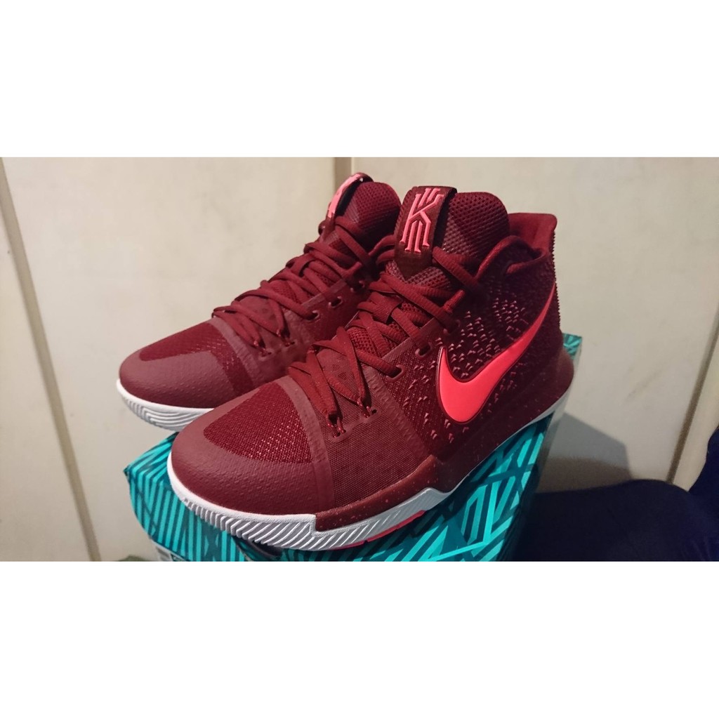 NIKE KYRIE 3 EP 852396-681 IRVING team red 酒紅 粉紅 桃紅 籃球鞋 US10
