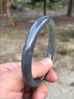 （附臺證）18.5圍58mm圓骨鐲，天然和田玉 臺灣現貨 和闐玉平安鐲，手鐲手環