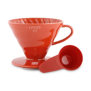 HARIO V60 01 02 白色 紅色 磁石咖啡濾杯 陶瓷滴漏式咖啡濾器 手沖咖啡 滴漏過濾 手沖濾杯
