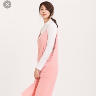 H:CONNECT 韓國品牌 女裝 - 側雙綁帶細肩洋裝-粉