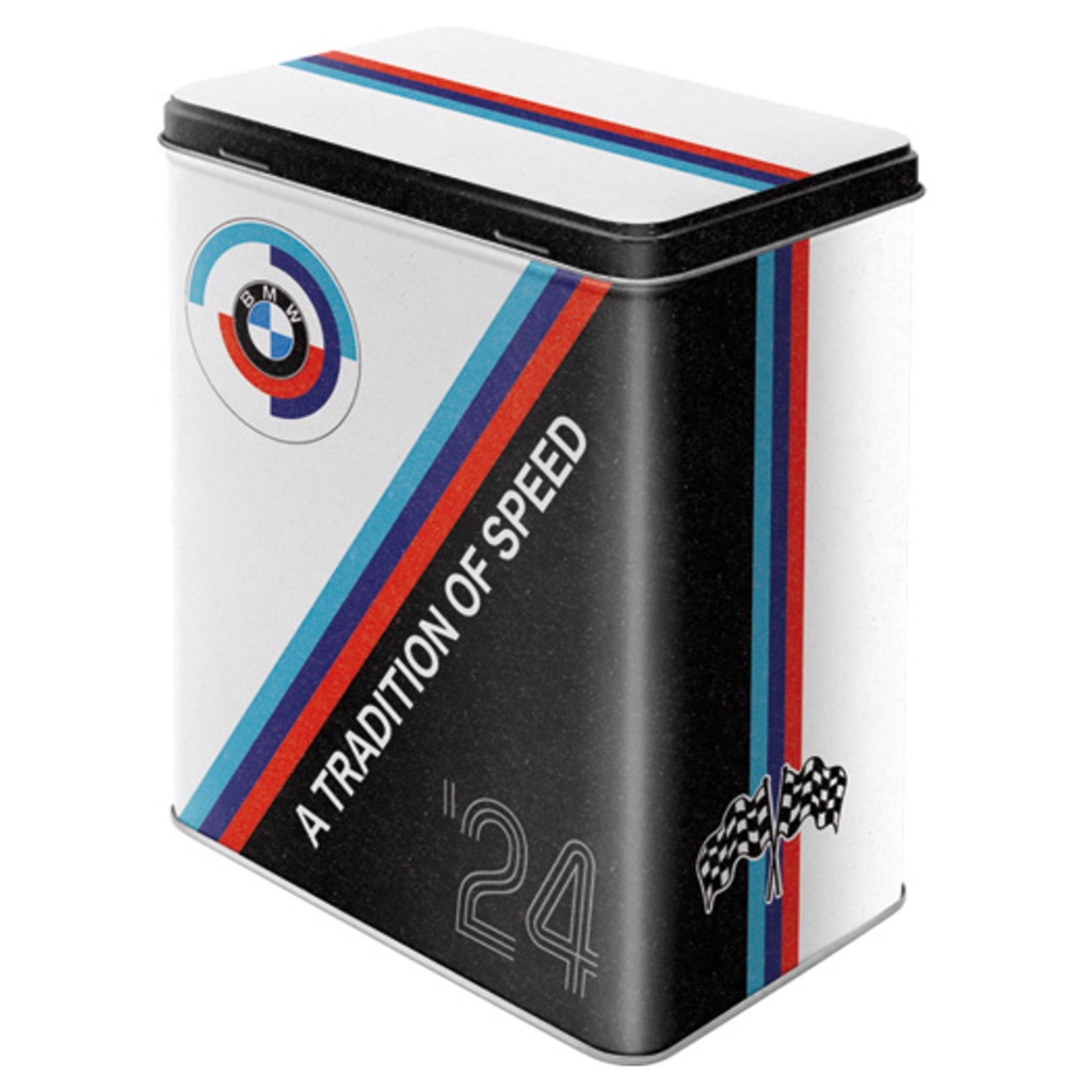 【德國Louis】BMW 金屬收納盒 寶馬品牌馬口鐵盒餅乾盒保鮮盒小物件儲物罐重機騎士復古風格裝飾品編號10015947