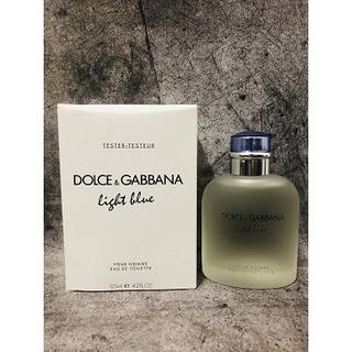 ~歐巴&歐尼~DOLCE & GABBANA D&G淺藍男性淡香水 40ml 125ml tester