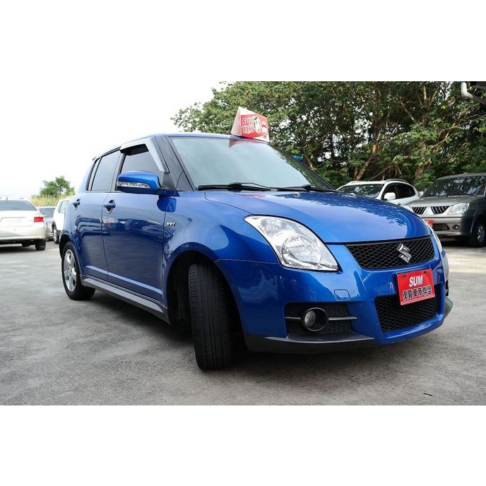 臉書:硬硬的車庫!鈴木 SUZUKI SWIFT 1.5 藍 09年 中古車 改裝 二手車 強力過件