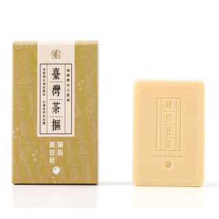 臺灣茶摳 黃豆皂(100g) 【小三美日】肥皂／香皂 D044092