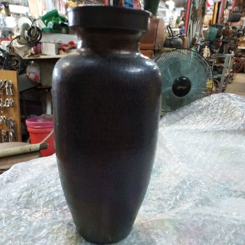 日本手搥銅（銅蟲）花瓶