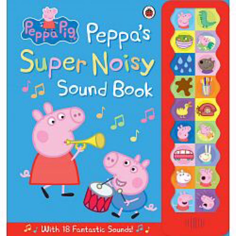 羊耳朵書店*粉紅豬小妹音效書/Peppa Pig: Peppa’s Super Noisy Sound Book精裝