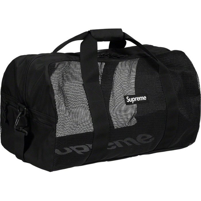 【ご予約品】 Supreme duffle black large 2018ss bag - ボストンバッグ