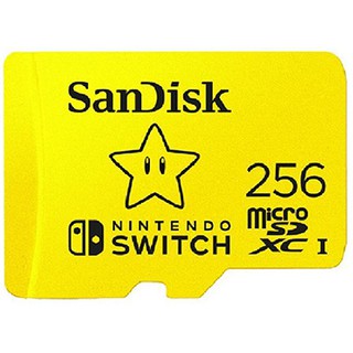 SWITCH記憶卡專用 SanDisk 256G microSDXC 100Mb/s U3 任天堂