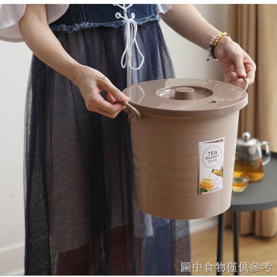 【帶濾網垃圾桶】【垃圾分類】茶水桶茶渣桶廢水桶家用功夫茶具配件茶葉過濾桶塑膠垃圾桶小茶桶