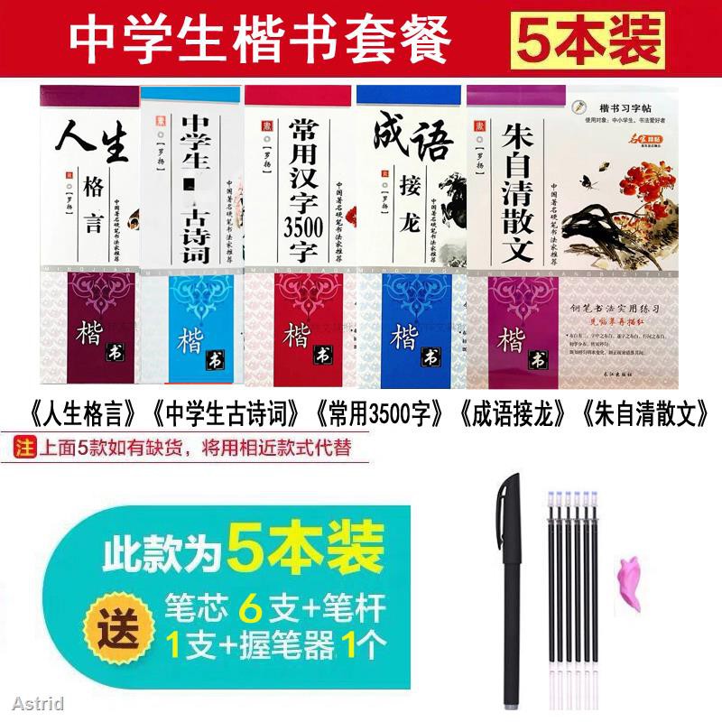現貨 中小學生鋼筆字帖楷書練字帖鉛筆描紅本硬筆書法臨摹字帖 蝦皮購物