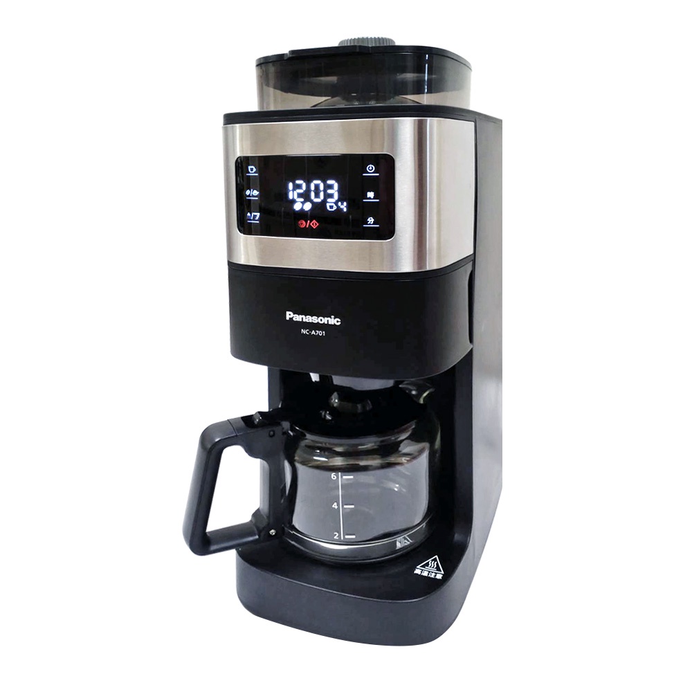【國際牌Panasonic】6人份全自動雙研磨美式咖啡機 NC-A701 送咖啡豆