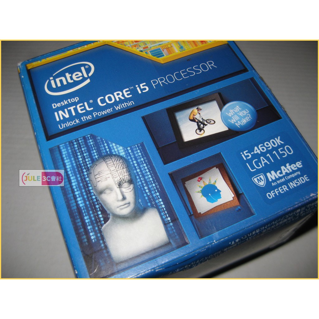 JULE 3C會社-Intel Core i5 4690K 四核/HD4600/第四代/盒裝含風扇/1150 CPU