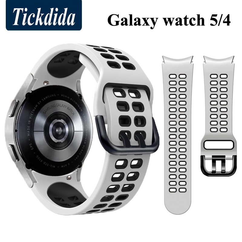 適用於 Samsung Galaxy Watch 5 Pro 手錶的矽膠運動錶帶 4 Classic 46mm 環保矽膠