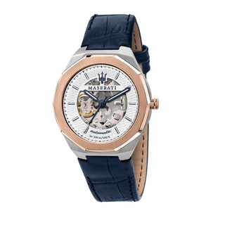 MASERATI 瑪莎拉蒂 STILE限量款玫瑰金鏤空機械腕錶42mm(R8821142001)
