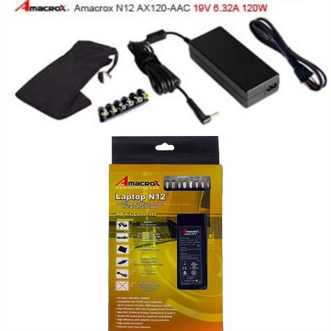 AMACROX N12 120W 20V 筆記型電腦萬用變壓器 AX120【福利品】