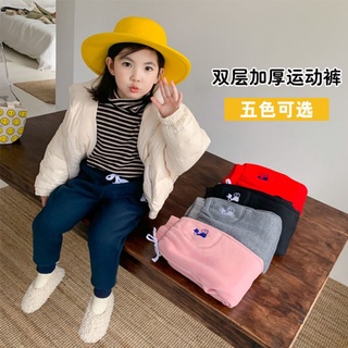 【丹丹嘟嘟】現貨(零碼特價)💗男女童羊羔絨雙層加厚運動褲