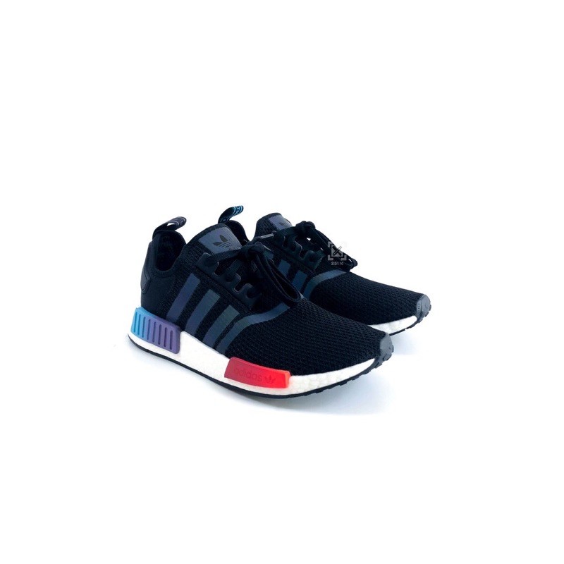 25.5公分 Adidas NMD R1 黑炫彩紅 漸層 FW4365