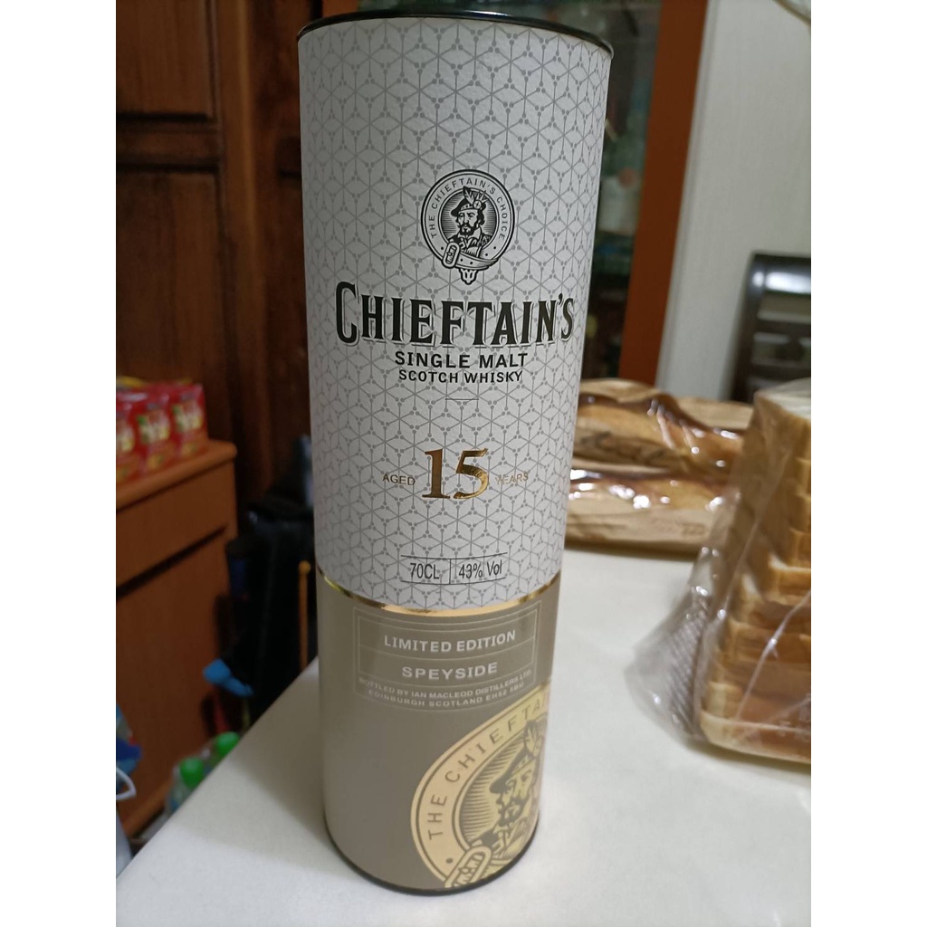 老酋長 Chieftain's 15年威士忌(2021新版) 700ml 酒瓶外裝禮盒 空酒盒 硬盒 裝飾佈置 紀念收藏