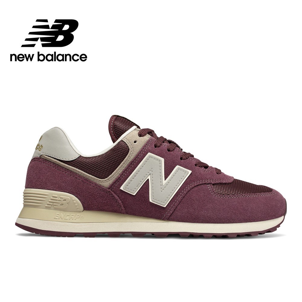 【New Balance】 NB  復古運動鞋_男性_酒紅_ML574VLB-D楦 574