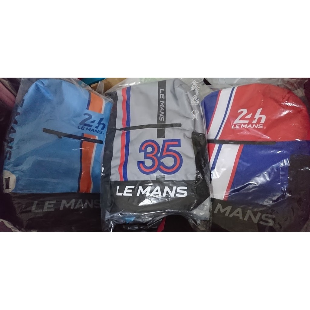全新 711 最新 限量 利曼 LE MANS 八大車隊爭霸 賽車 防潑水 後背包 藍 水藍 灰 聯名