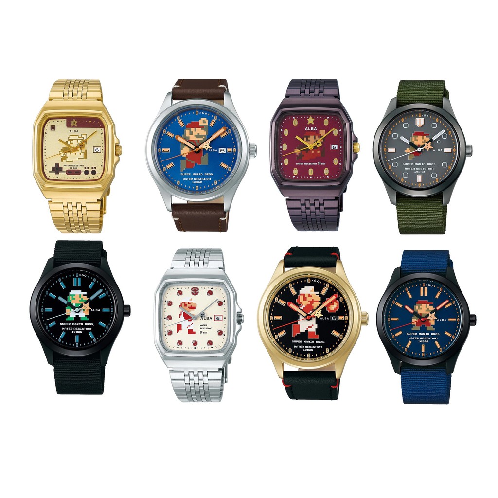 時尚與 8 位元之絕妙結合！ALBA x《超級瑪利歐兄弟》推出數款聯名手錶