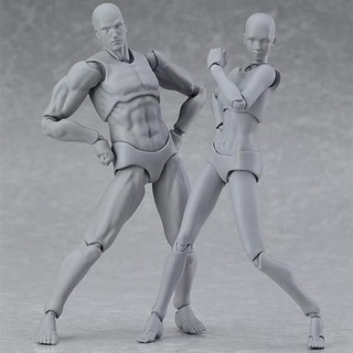 現貨 【熱銷1萬+】繪畫素體 figma 青年版 2.0素體 肌膚銀灰男女 關節可動 手辦人偶