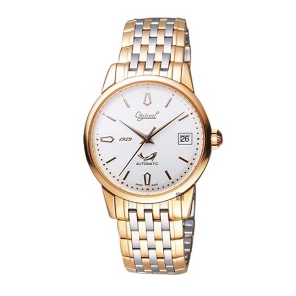 Ogival 愛其華 女 經典金銀雙色 機械腕錶 (1929-24ABSR) 34mm