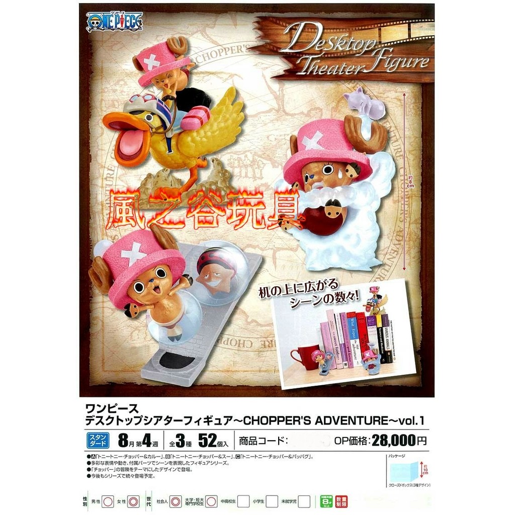 【FUN玩具】海賊王 代理 日版 金證 喬巴 探險 CHOPPER ADVENTURE VOL.1 快跑鴨 泡泡島 空島