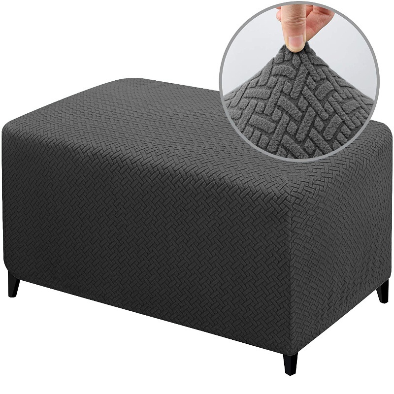 彈力腳凳套折疊儲物凳家具保護套軟矩形沙發套帶彈性底部