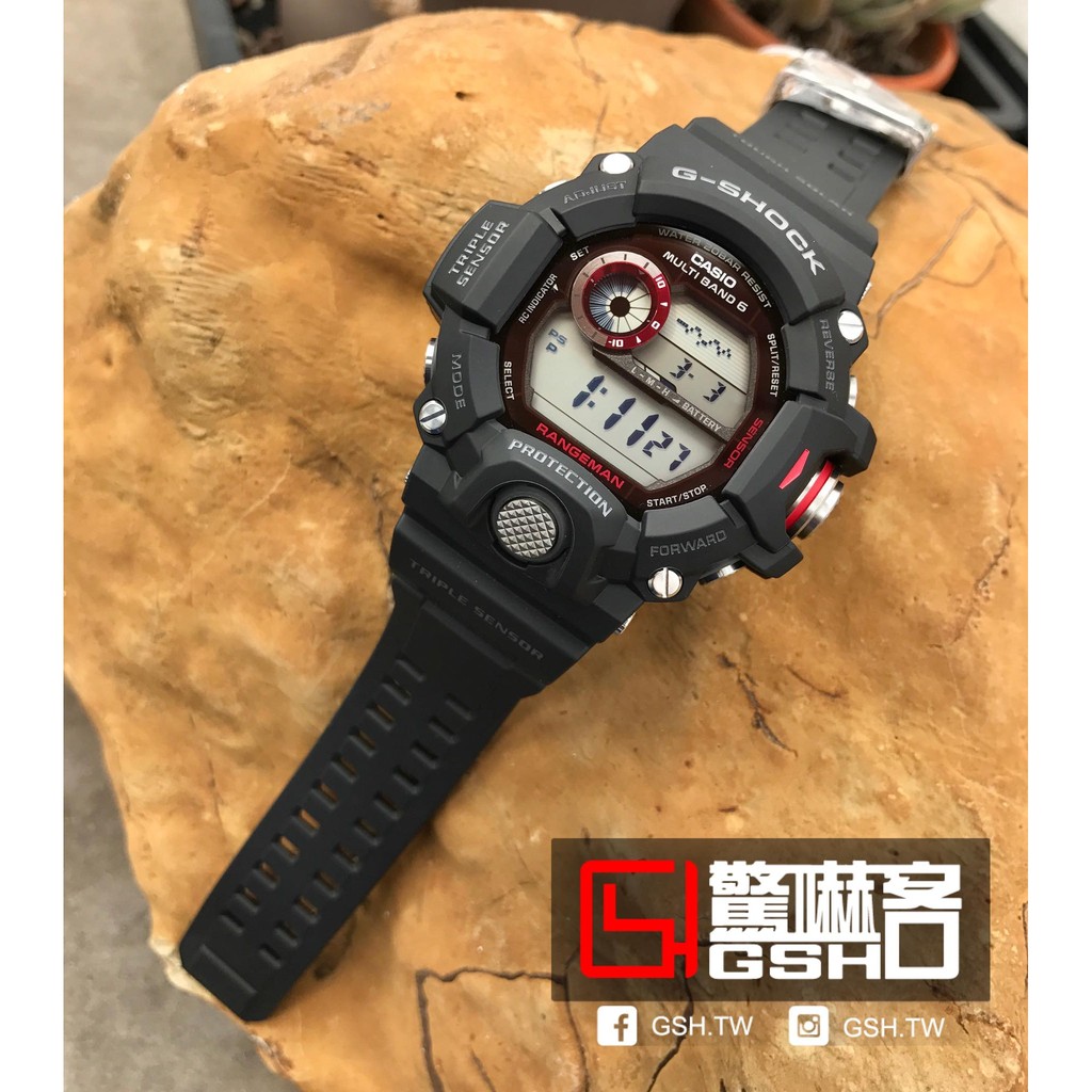 【驚嚇客】G-SHOCK GW-9400 黑 太陽能 電波 氣壓 溫度 高度 羅盤 登山