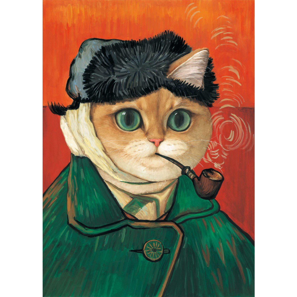 【進口拼圖】ArtPuzzle1000片貓貓藝術館－梵高自畫像C3024