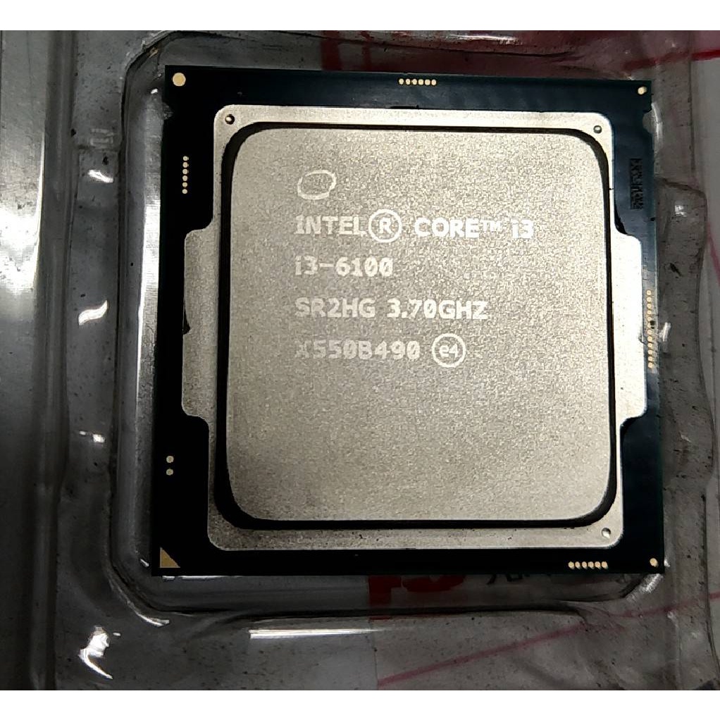 Intel i3 6100 cpu intel® Core™ i3-6100 處理器 六代 1151腳位cpu