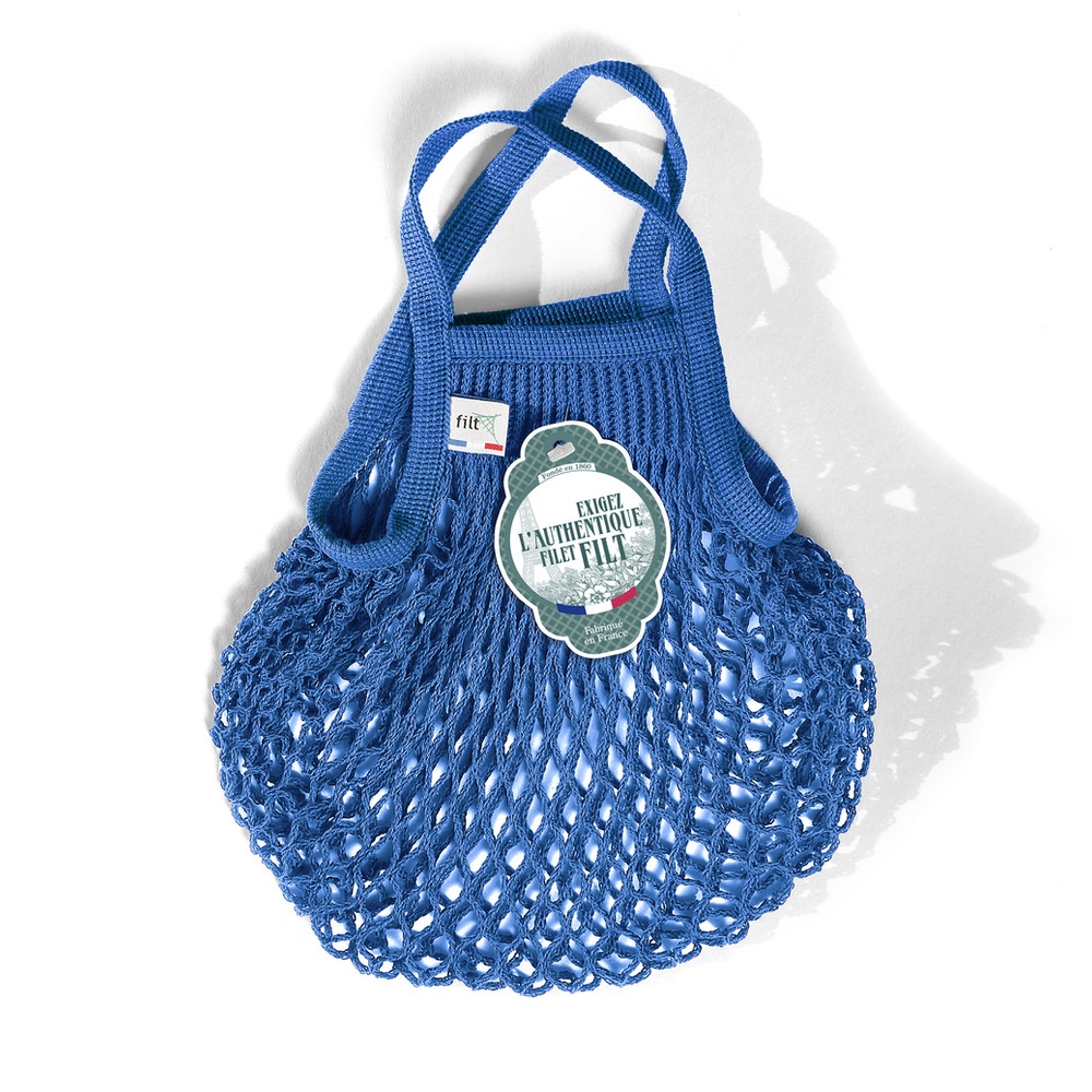 法國Filt經典手工編織袋-藍Bleu Matisse｜環保、時尚、潮流、收納、編織包
