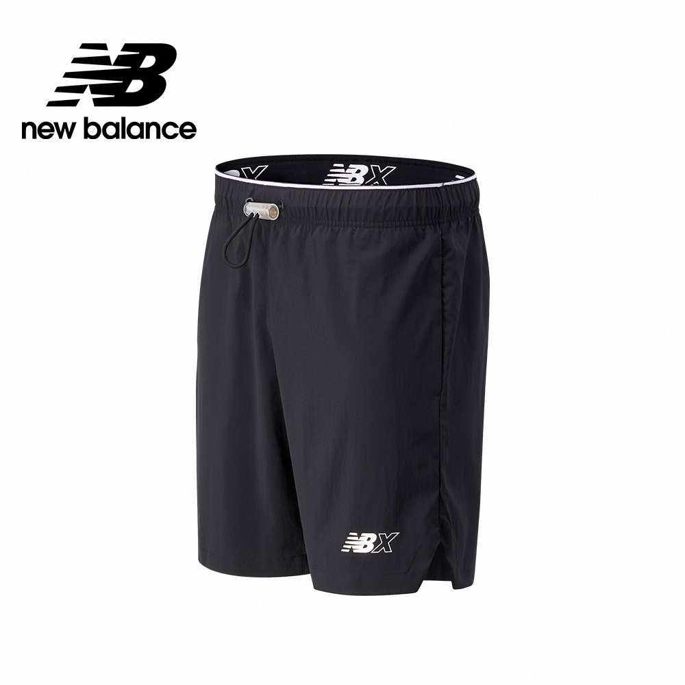 【New Balance】NB平織短褲_男性_黑色_MS13550BK