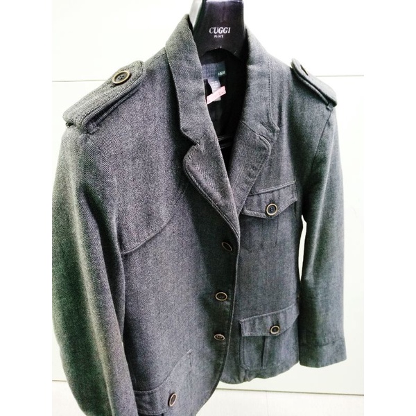 極新 東京限定h M 正裝丹寧歐風外套 46 東京帶回 秋冬時節 蝦皮購物