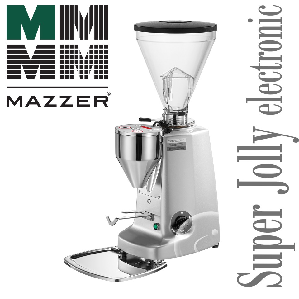 Mazzer 義式咖啡機專用的電子定時款磨豆機super Jolly Electronic 銀色 蝦皮購物