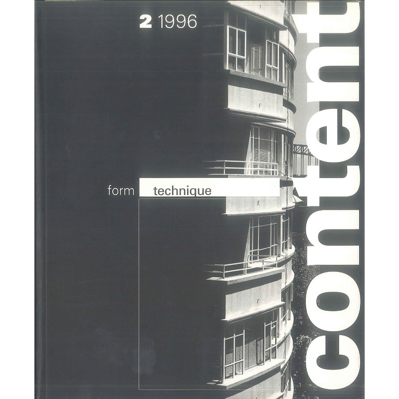 Form Technique Content: Housing and City 2/1996 絕版英文設計書 [建築人設計人的店-上博圖書]