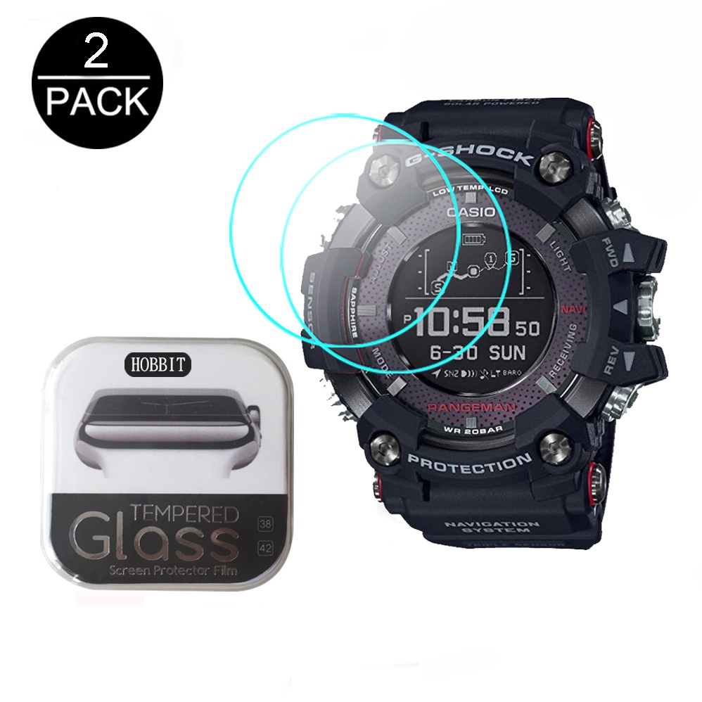 2pcs 9h 鋼化玻璃屏幕保護膜, 適用於 Casio G-Shock Gpr-B1000 Grb-100 Sgw-1