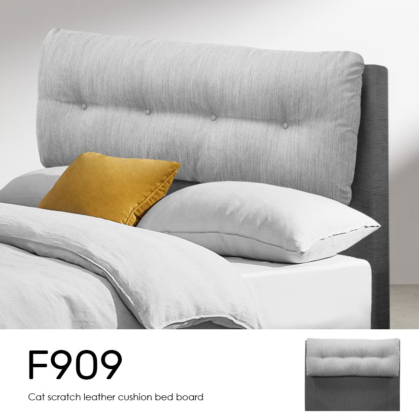 【 Famo 】F909 亞麻貓抓布 床頭片靠墊 床頭板 超耐磨防潑水布料 好清潔