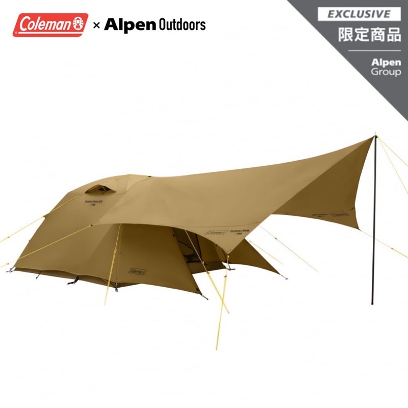 Coleman x Alpen Outdoor - 暗金色 穹頂帳 含天幕 含地墊 圓頂帳 天幕