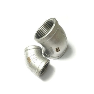 1-1/2"~2-1/2" 白鐵45度彎頭 不鏽鋼彎頭 接頭 配管 配件 管件 精密鑄造 TMH牌-工廠直銷