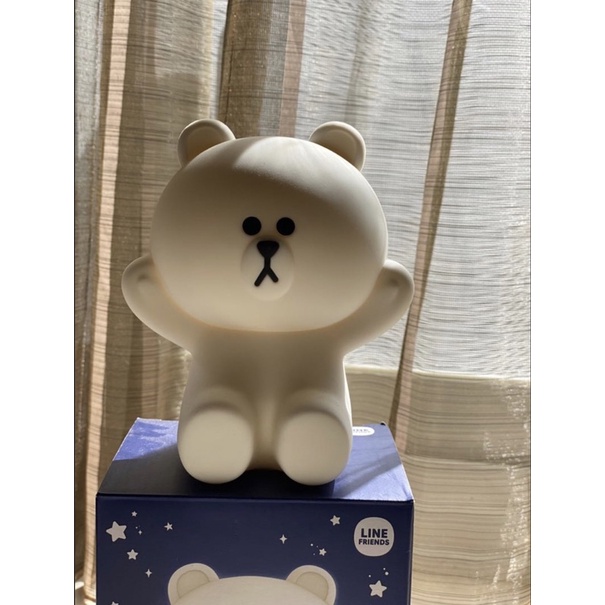 韓國 LINE Friends LED Touch Lamp BROWN 布朗熊 熊大 LED 夜燈 觸控燈 感應燈