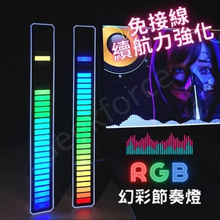 🌟 台灣現貨 Geekforce RGB 聲控節奏燈 氣氛燈 無線 可充電 音樂 RGB 電平 頻譜 節奏燈 拾音棒